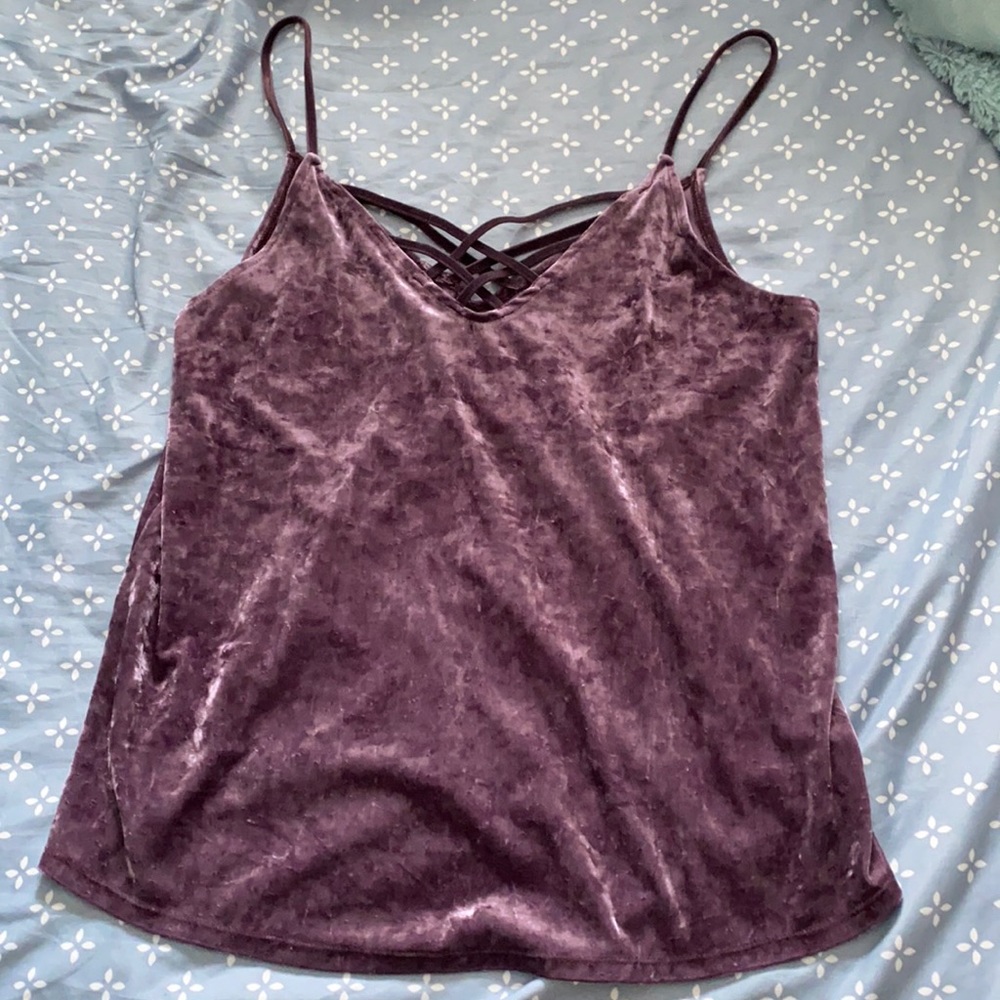 American Eagle Velvet Tank Top